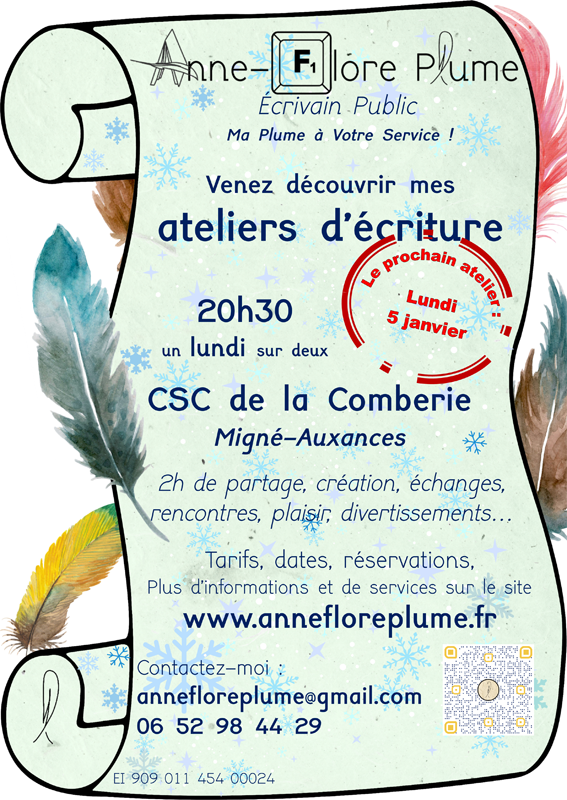 Ateliers d'écriture