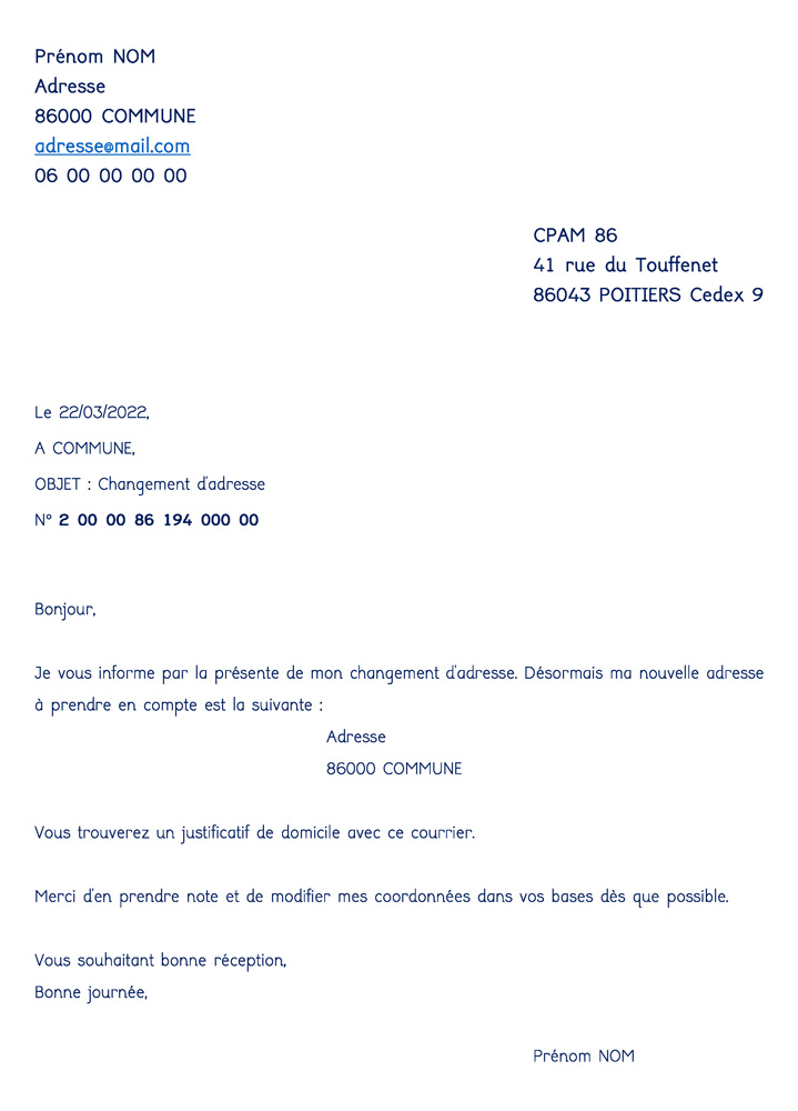 Courrier officiel